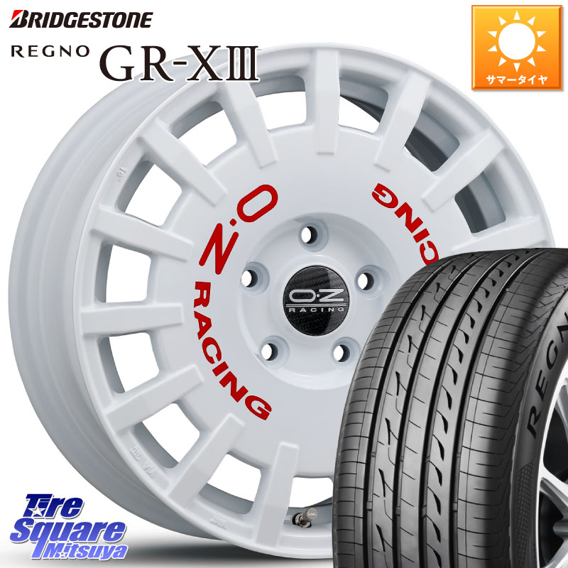 ブリヂストン REGNO GR-X3 GRX3 GR-XIII レグノ サマータイヤ 225/55R16OZ Rally Racing ラリーレーシング 16インチ 16X7.0J 45 5穴 114.3|タイヤスクエアミツヤ
