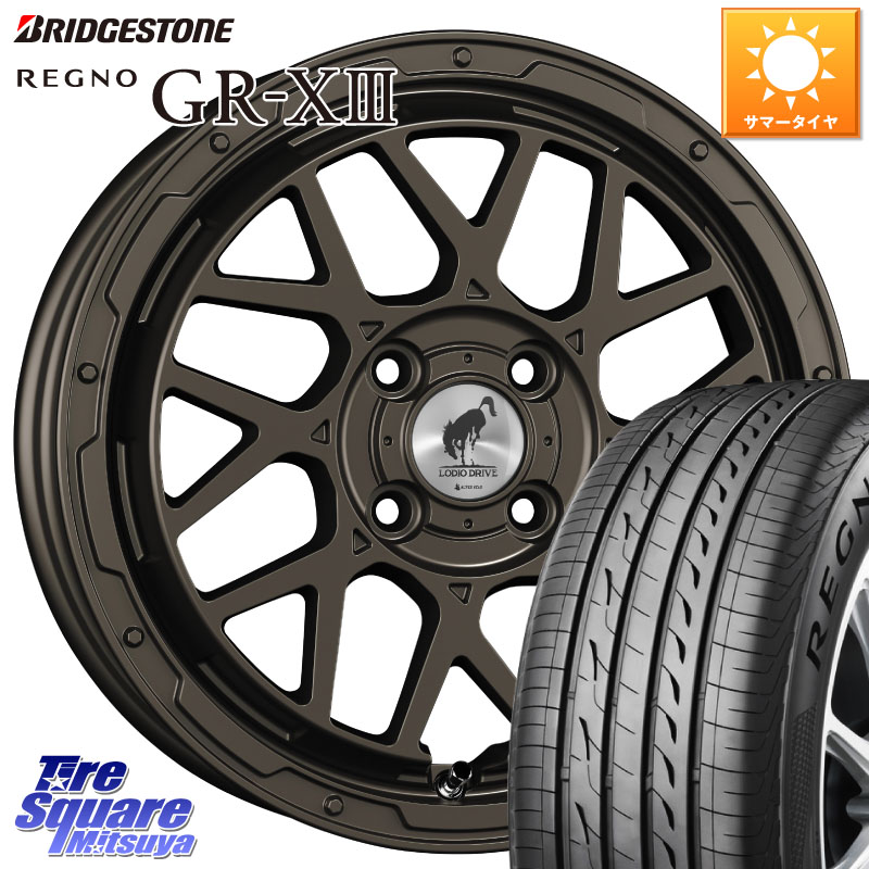 SUPER STAR LODIO DRIVE ロディオドライブ 8M MONO モノ 16インチ 16 X 6.0J +42 4穴 100 ブリヂストン REGNO GR-X3 GRX3 GR-XIII レグノ サマータイヤ 195/55R16