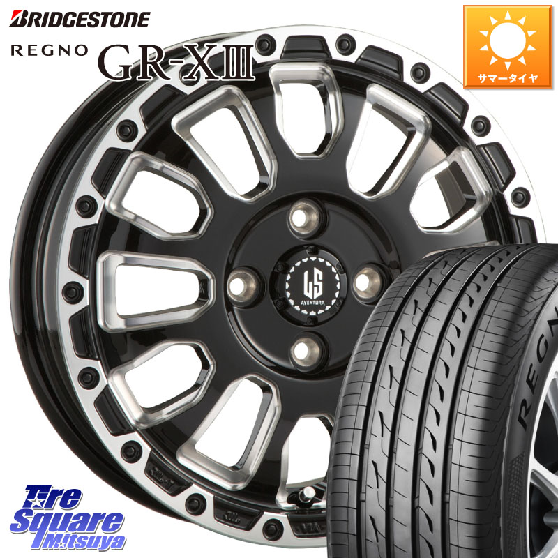 ブリヂストン REGNO GR-X3 GRX3 GR-XIII レグノ サマータイヤ 185/60R16阿部商会 LA STRADA AVENTURA アヴェンチュラ 16インチ 16X6.0J 40 4穴 100 アクアクロスオーバー FITクロスター MAZDA2 マツダ2(デミオ)｜タイヤスクエアミツヤ