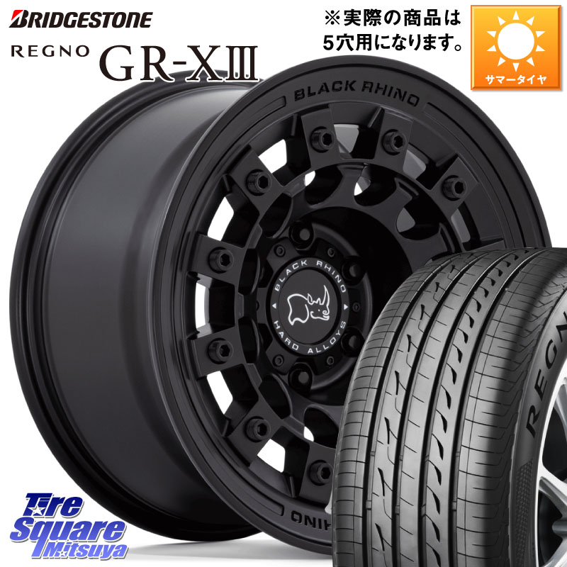 BLACK RHINO FUJI フジ MB ホイール 17インチ ブラックライノ 17 X 8.0J +38 5穴 114.3 ブリヂストン REGNO GR-X3 在庫● 2025~2026年製 GRX3 GR-XIII レグノ サマータイヤ 215/55R17