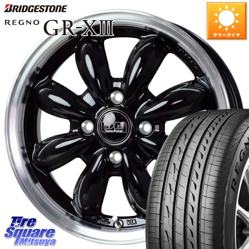 HotStuff LaLa Palm CUP2 ララパーム BK ホイール 14インチ 14 X 4.5J +45 4穴 100 ブリヂストン REGNO GR-X3 GRX3 GR-XIII レグノ サマータイヤ 175/70R14 Mx27/37/47Sソリオ・デリカD2