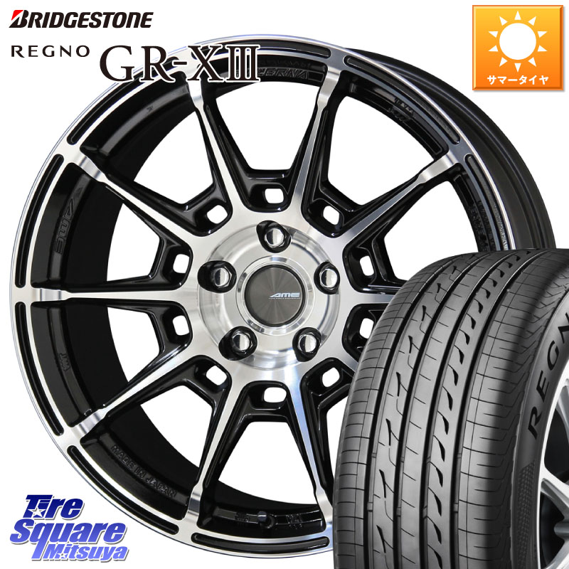 ブリヂストン REGNO GR-X3 在庫● 2025~2026年製 GRX3 GR-XIII レグノ サマータイヤ 195/60R17KYOHO GALERNA REFINO ガレルナ レフィーノ ホイール 17インチ 17X7.0J 48 5穴 114.3 60系プリウス｜タイヤスクエアミツヤ