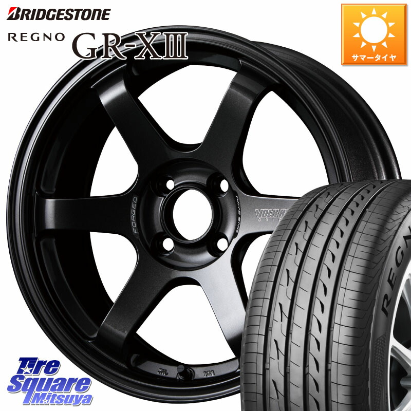 ブリヂストン REGNO GR-X3 GRX3 GR-XIII レグノ サマータイヤ 205/55R16RAYS 【欠品次回3~4月】 VOLK RACING TE37 SONIC TE37 ソニック ホイール 16インチ 16X6.0J 42 4穴 100 E13オーラ アクア｜タイヤスクエアミツヤ