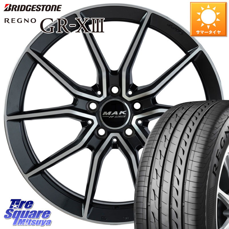 ブリヂストン REGNO GR-X3 GRX3 GR-XIII レグノ サマータイヤ 245/45R18阿部商会 MAK ARGENTO FF ホイール 18インチ 18X8.0J(MB C257) 33 5穴 112 メルセデスベンツ CLS(C257)|タイヤスクエアミツヤ