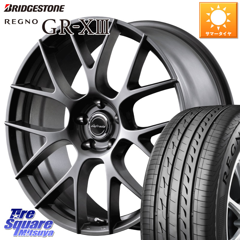 ブリヂストン REGNO GR-X3 GRX3 GR-XIII レグノ サマータイヤ 245/45R18MANARAY Lefinada MOTION3 平座仕様 トヨタ・レクサス専用 ホイール 18インチ MID 18X8.0J 42 5穴 114.3|タイヤスクエアミツヤ