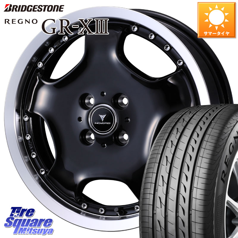 WEDS NOVARIS ASSETE D1 特価● ホイール 16インチ ノヴァリス アセット 16 X 5.0J +45 4穴 100 ブリヂストン REGNO GR-X3 GRX3 GR-XIII レグノ サマータイヤ 175/60R16
