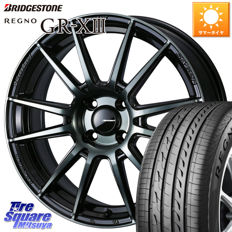 ブリヂストン REGNO GR-X3 在庫● 2025~2026年製 GRX3 GR-XIII レグノ サマータイヤ 185/55R16WEDS WedsSport SA-62R SA62R ウェッズ スポーツ ホイール 16インチ 16X6.5J 50 4穴 100 GR/GS系フィット GP5/6フィットHV キューブ CUBE 日産 フィット FIT インサイト フ|タイヤスクエアミツヤ