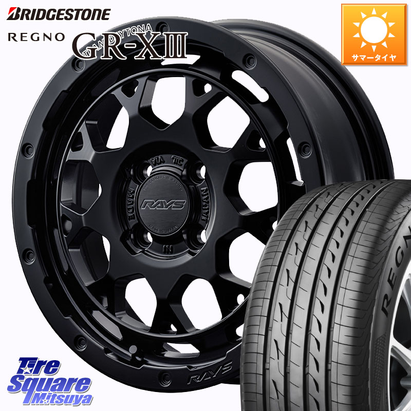 ブリヂストン REGNO GR-X3 在庫● 2025~2026年製 GRX3 GR-XIII レグノ サマータイヤ 165/65R15RAYS 【欠品次回10~11月】 TEAM DAYTONA M9+ BOJ ホイール 15インチ 15X5.0J 45 4穴 100 ダイハツTAFT Mx27/37/47Sソリオ・MB37SデリカD2 MAx6S系ソリオ デリカ ミニ DELICA｜タイヤスクエアミツヤ
