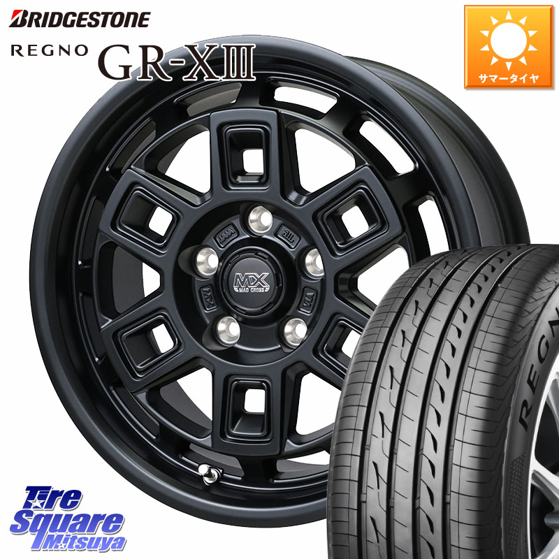 HotStuff MAD CROSS AEVER マッドクロス アイヴァー ホイール 17インチ 17 X 7.0J +38 5穴 114.3 ブリヂストン REGNO GR-X3 在庫● 2025~2026年製 GRX3 GR-XIII レグノ サマータイヤ 215/55R17 70系カムリ