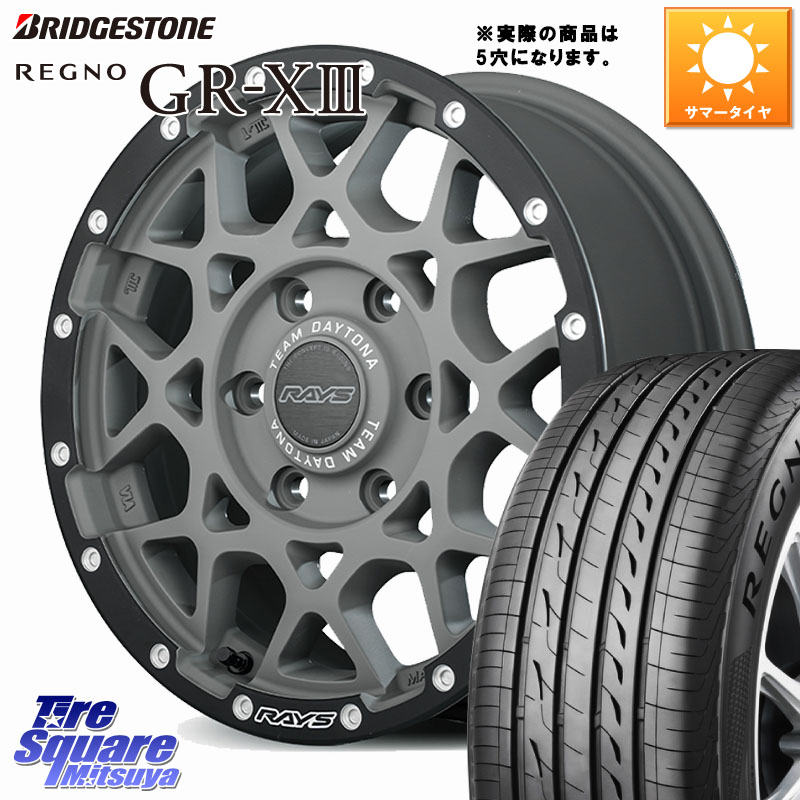RAYS 【欠品次回6~7月】 M8 TEAM DAYTONA ホイール 16インチ 16 X 7.0J +37 5穴 114.3 ブリヂストン REGNO GR-X3 GRX3 GR-XIII レグノ サマータイヤ 215/60R16