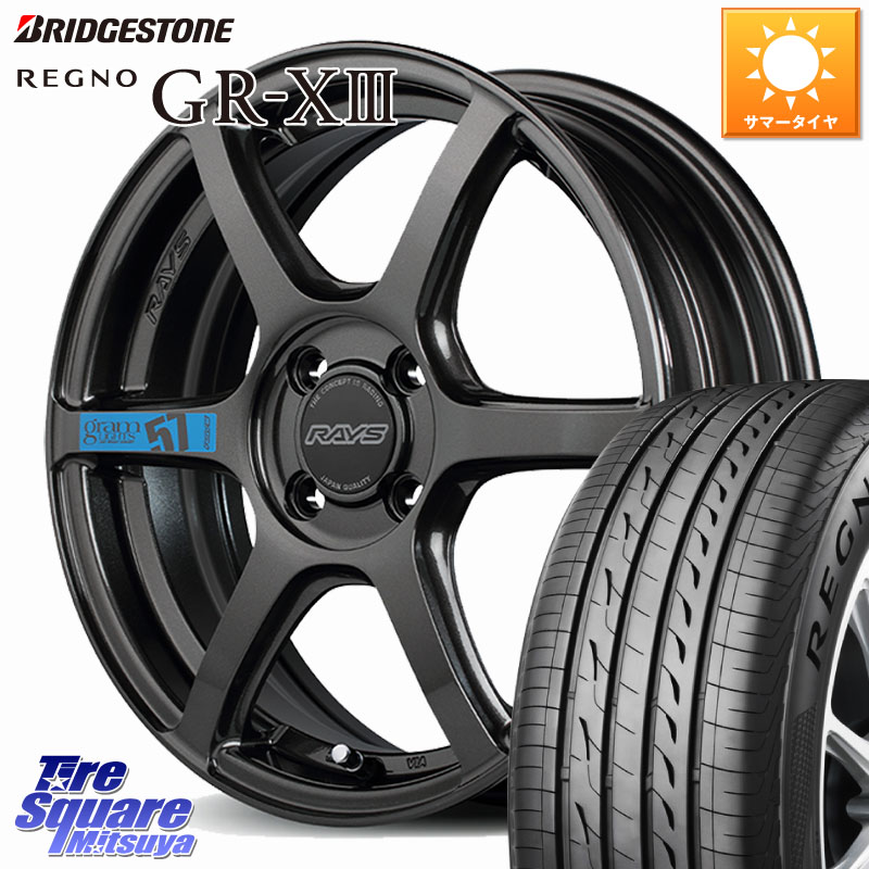 RAYS 【欠品次回要問合せ】 57C6 SpecM gramLIGHTS ホイール 16インチ 16 X 5.5J +45 4穴 100 ブリヂストン REGNO GR-X3 GRX3 GR-XIII レグノ サマータイヤ 175/60R16 クロスビー 99,231円
