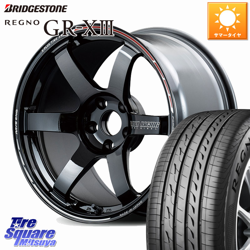 ブリヂストン REGNO GR-X3 GRX3 GR-XIII レグノ サマータイヤ 235/45R18RAYS 【欠品次回3~4月】 TE37 SAGA S-plus TIME ATTACK EDITION VOLK RACING 鍛造 ホイール 18インチ 18X8.5J 36 5穴 114.3｜タイヤスクエアミツヤ