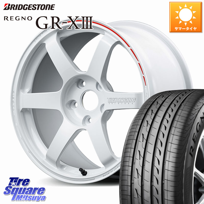 ブリヂストン REGNO GR-X3 GRX3 GR-XIII レグノ サマータイヤ 235/45R18RAYS 【欠品次回3~4月】 TE37 SAGA S-plus TIME ATTACK EDITION VOLK RACING 鍛造 ホイール 18インチ 18X8.5J 36 5穴 114.3｜タイヤスクエアミツヤ