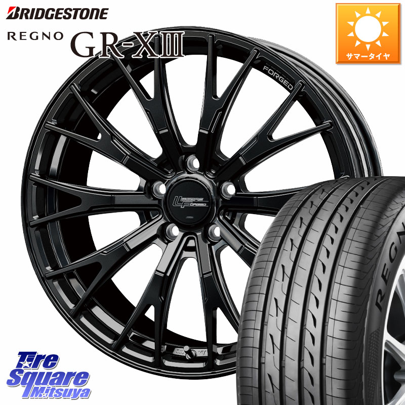 HotStuff Stich LEGZAS FORGED FS-02 M14球面座ボルト専用 鍛造 ホイール 19インチ 19 X 8.0J(M14B) +41 5穴 114.3 ブリヂストン REGNO GR-X3 GRX3 GR-XIII レグノ サマータイヤ 235/55R19 クラウンスポーツ・エステート ハイブリッドZ スバル ソルテラ
