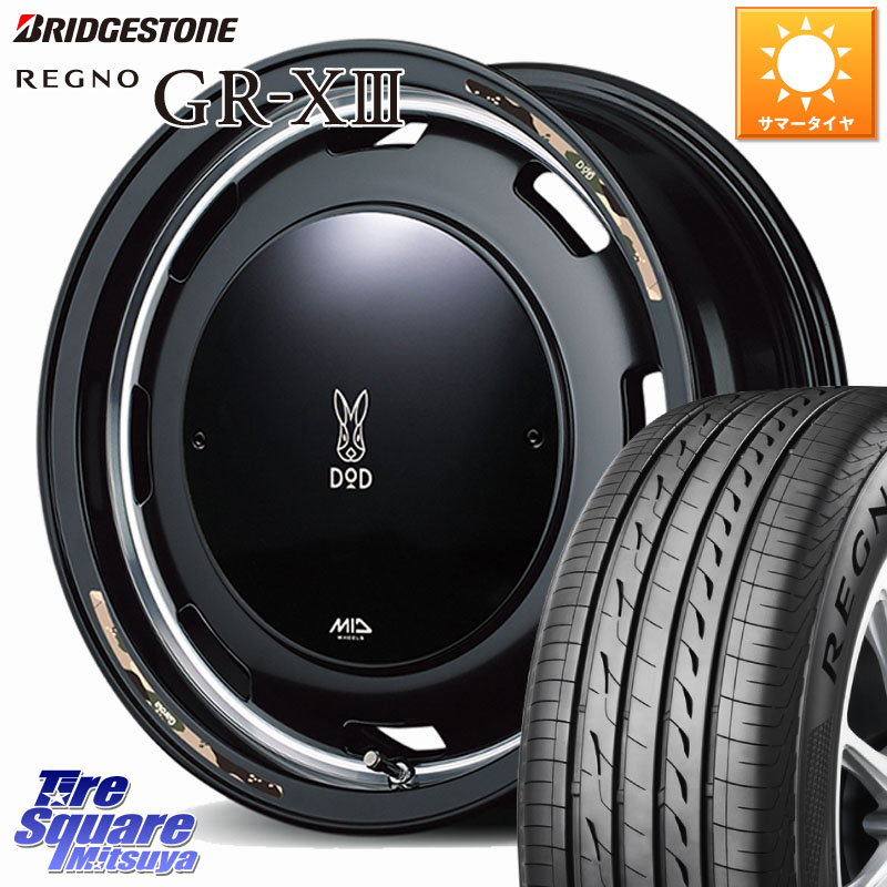 MANARAY MID x DOD ウシャリントバリ ホイール 15インチ 15 X 4.5J +45 4穴 100 ブリヂストン REGNO GR-X3 在庫● 2025~2026年製 GRX3 GR-XIII レグノ サマータイヤ 165/65R15 ダイハツTAFT Mx27/37/47Sソリオ・デリカD2 MAx6S系ソリオ