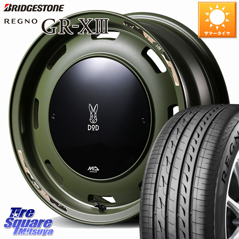 ブリヂストン REGNO GR-X3 GRX3 GR-XIII レグノ サマータイヤ 175/70R14MANARAY MID x DOD ウシャリントバリ ホイール 14インチ 14X4.5J 45 4穴 100 Mx27/37/47Sソリオ・MB37SデリカD2 デリカD:2 D2|タイヤスクエアミツヤ