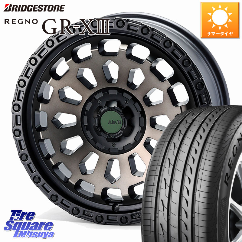ブリヂストン REGNO GR-X3 在庫● 2025~2026年製 GRX3 GR-XIII レグノ サマータイヤ 215/45R174X4エンジニアリング Air/G VULCAN GHOST ホイール 17インチ 17X7.0J 35 5穴 114.3｜タイヤスクエアミツヤ 143,310円