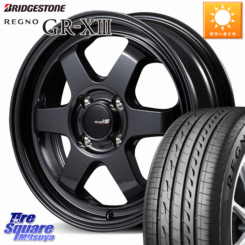 ブリヂストン REGNO GR-X3 GRX3 GR-XIII レグノ サマータイヤ 205/45R17MANARAY MID RACING R06 ホイール 17インチ 17X7.5J 42 4穴 100 MAZDA2 ヤリス カスタム前提|タイヤスクエアミツヤ
