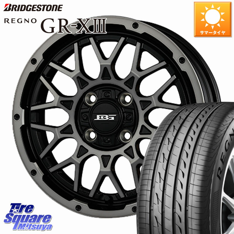 KOSEI BOTTOMGARCIA SHADOWBAHT ホイール 14インチ 14 X 4.5J +45 4穴 100 ブリヂストン REGNO GR-X3 GRX3 GR-XIII レグノ サマータイヤ 175/70R14 Mx27/37/47Sソリオ・デリカD2