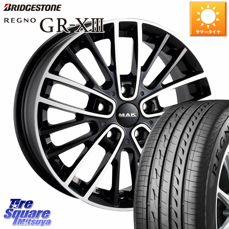 阿部商会 MAK CHELSE ホイール 18インチ 18 X 7.5J(MINI F60) +42 5穴 112 ブリヂストン REGNO GR-X3 GRX3 GR-XIII レグノ サマータイヤ 225/50R18