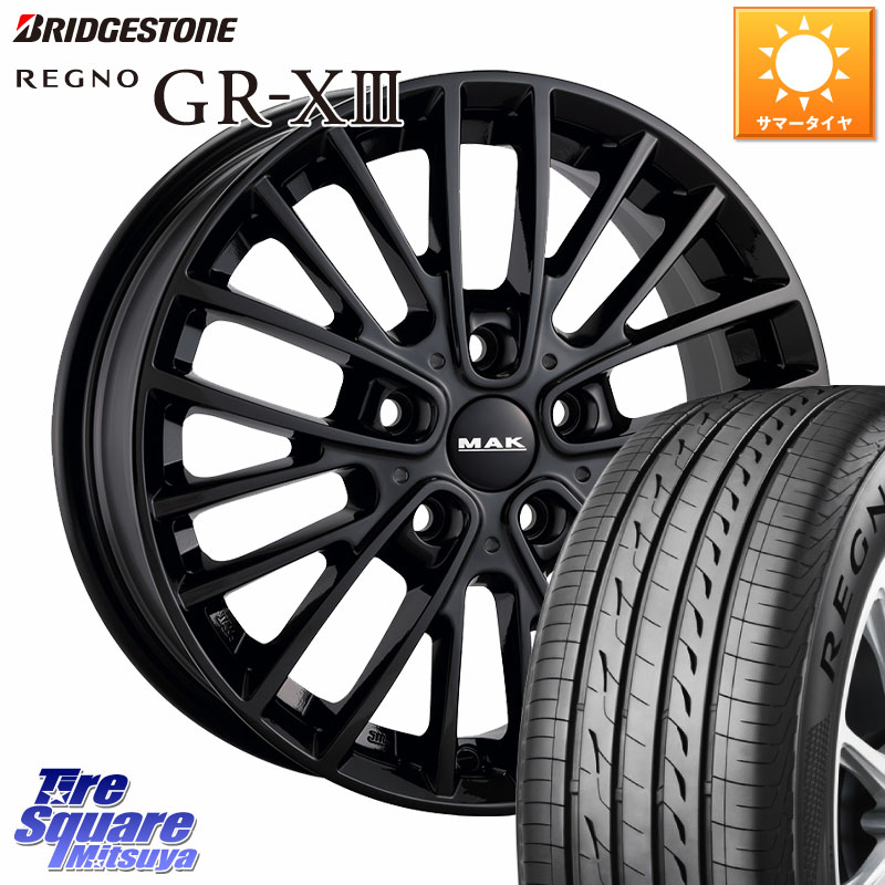 ブリヂストン REGNO GR-X3 GRX3 GR-XIII レグノ サマータイヤ 205/65R16阿部商会 MAK CHELSE BK ホイール 16インチ 16X7.0J(MINI F60) 41 5穴 112 MINI ミニ クロスオーバー F60|タイヤスクエアミツヤ