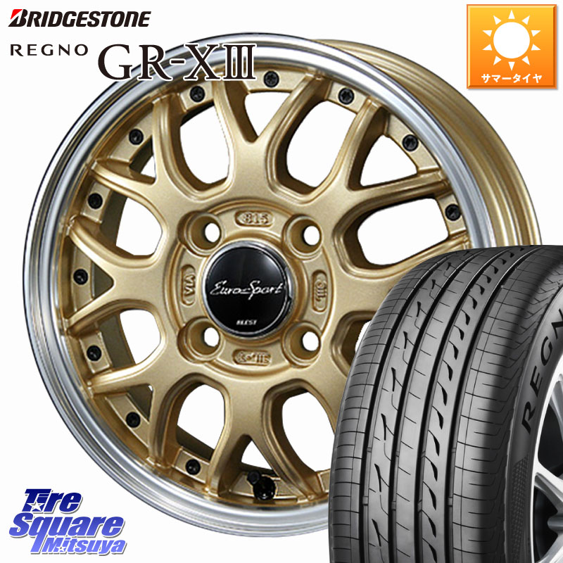 ブリヂストン REGNO GR-X3 GRX3 GR-XIII レグノ サマータイヤ 165/55R14BLEST EuroSport Type815 軽自動車専用 ホイール 14インチ 14X4.5J 45 4穴 100 ハイゼットアゲトラCustom車用※軽自動車専用ホイール※ アルト系 ライフ ゼスト モコ 日産 アトレーワゴン キャリ|タイヤスクエアミツヤ