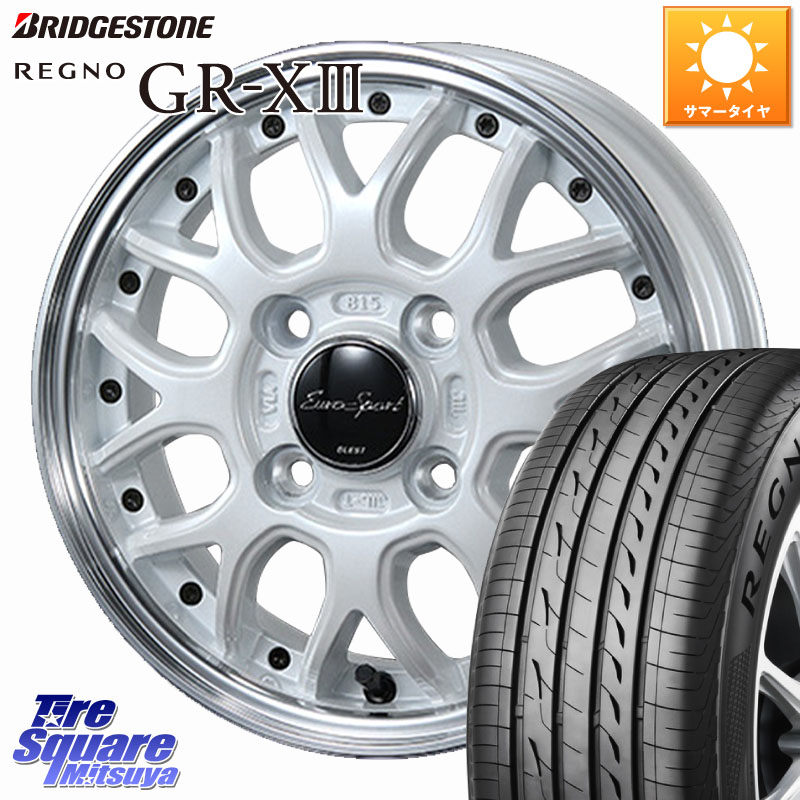 ブリヂストン REGNO GR-X3 GRX3 GR-XIII レグノ サマータイヤ 165/55R14BLEST EuroSport Type815 軽自動車専用 ホイール 14インチ 14X4.5J 45 4穴 100 ハイゼットアゲトラCustom車用※軽自動車専用ホイール※ アルト系 ライフ ゼスト モコ 日産 アトレーワゴン キャリ|タイヤスクエアミツヤ