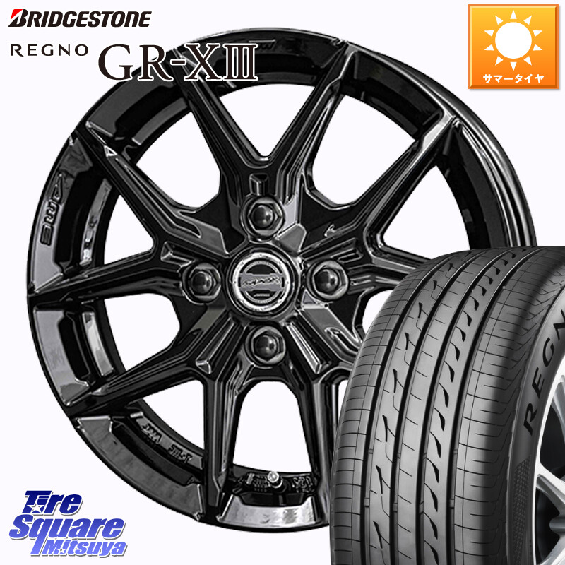 ブリヂストン REGNO GR-X3 在庫● 2025~2026年製 GRX3 GR-XIII レグノ サマータイヤ 185/55R16KYOHO SMACK IG-TEC スマック ホイール 16インチ グロスブラック 16X6.0J 40 4穴 100 160系カローラフィールダー ヤリス ロードスター スペイド キューブ CUBE 日産 ポルテ|タイヤスクエアミツヤ