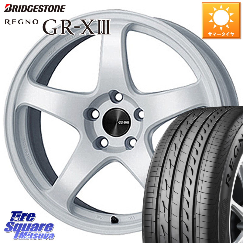 ブリヂストン REGNO GR-X3 在庫● 2025~2026年製 GRX3 GR-XIII レグノ サマータイヤ 215/45R17ENKEI エンケイ PerformanceLine PF05 WH 17インチ 17X7.0J 45 5穴 114.3 ブレイド オーリス カローラルミオン|タイヤスクエアミツヤ