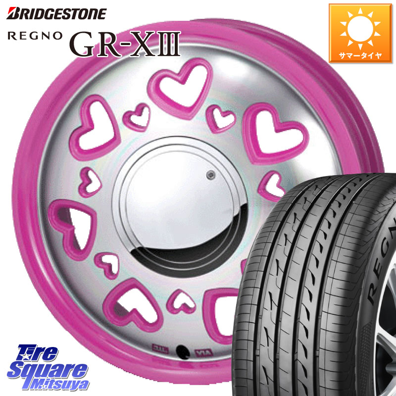 MONZA K Quty キューティー ホイール 14インチ 14 X 4.5J +43 4穴 100 ブリヂストン REGNO GR-X3 GRX3 GR-XIII レグノ サマータイヤ 165/65R14 キャスト[アクティバ] ピクシスジョイ[Cグレード] ハイゼット アゲトラCustom車用※軽自動車専用ホイール※