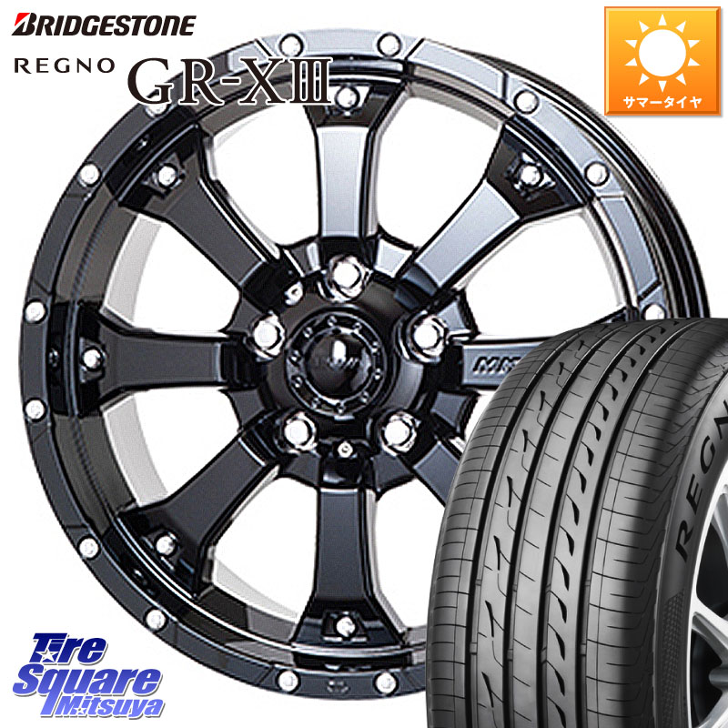 ブリヂストン REGNO GR-X3 GRX3 GR-XIII レグノ サマータイヤ 225/55R16MKW MK-46 MK46 グロスブラック 5H ホイール 16インチ 16X7.0J 35 5穴 114.3 RX-8 MAZDA|タイヤスクエアミツヤ