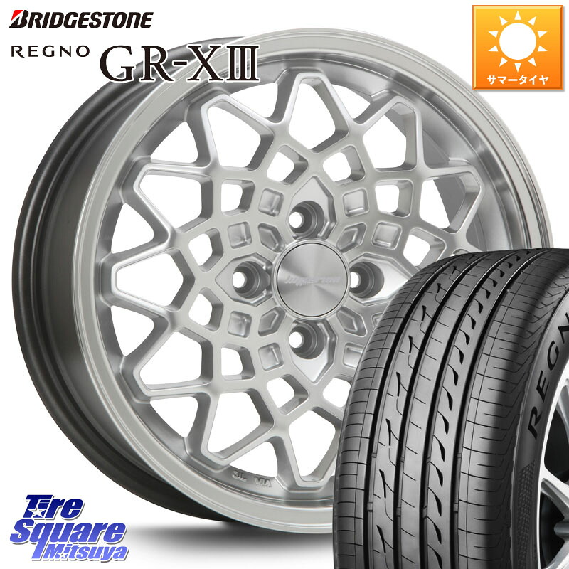 ブリヂストン REGNO GR-X3 GRX3 GR-XIII レグノ サマータイヤ 165/55R14MLJ hyperion CALMA ハイペリオン カルマ 14X5.0J 45 4穴 100 ハイゼットアゲトラCustom車用※軽自動車専用ホイール※ アルト系 ライフ ゼスト モコ 日産 キャリイ エブリイ アゲトラ｜タイヤスクエアミツヤ