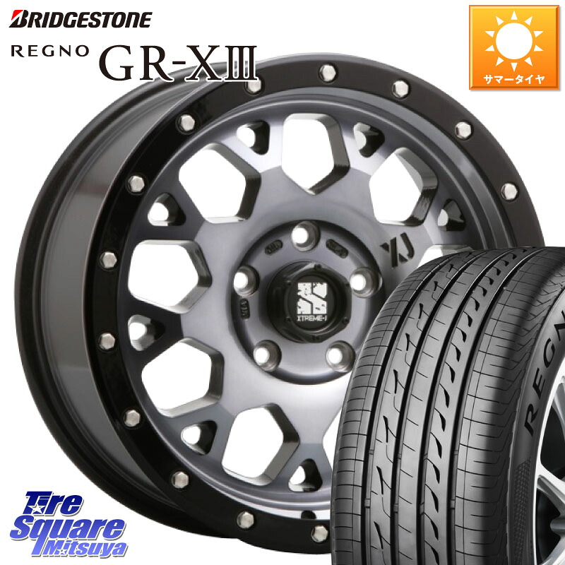ブリヂストン REGNO GR-X3 GRX3 GR-XIII レグノ サマータイヤ 205/50R17MLJ XJ04 XTREME-J エクストリームJ ホイール 17インチ 17X7.0J 42 5穴 114.3 フロンクス GRヤリスRSノーマルキャリパー オーリス カローラルミオン｜タイヤスクエアミツヤ