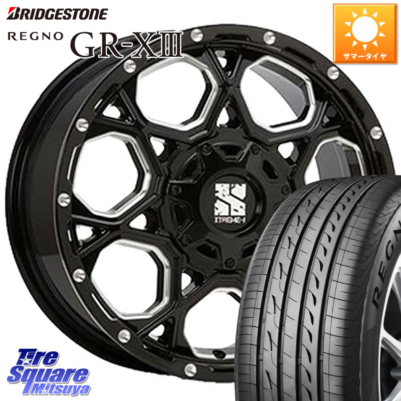 MLJ XJ06 XTREME-J エクストリームJ ホイール 17インチ 17 X 7.0J +50 5穴 114.3 ブリヂストン REGNO GR-X3 在庫● 2025~2026年製 GRX3 GR-XIII レグノ サマータイヤ 215/55R17 ヤリスクロス CX-3 RC系オデッセイ前期