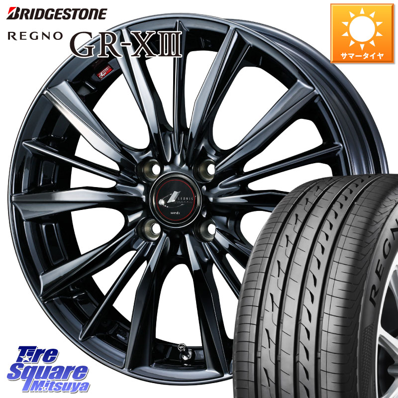 WEDS レオニス VX BMC1 ウェッズ Leonis ホイール 16インチ 16 X 5.0J +45 4穴 100 ブリヂストン REGNO GR-X3 GRX3 GR-XIII レグノ サマータイヤ 175/60R16
