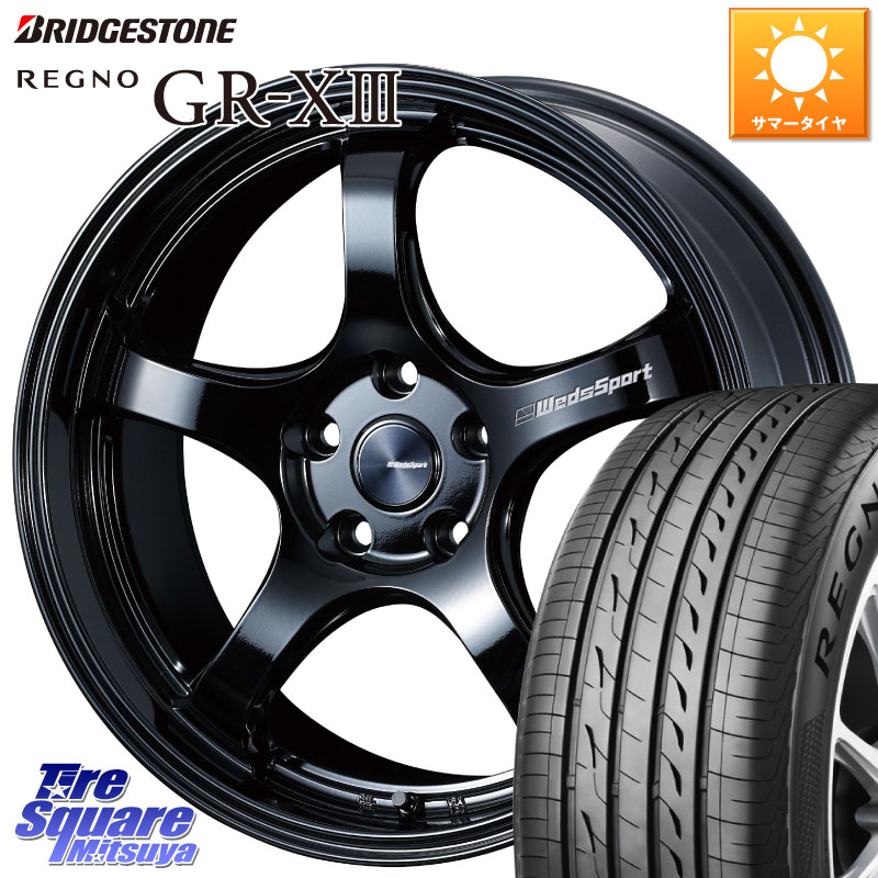 WEDS 72754 RN-05M ウェッズ スポーツ ホイール 18インチ 18 X 8.0J +45 5穴 114.3 ブリヂストン REGNO GR-X3 GRX3 GR-XIII レグノ サマータイヤ 235/45R18 CY2アコード 70系カムリ