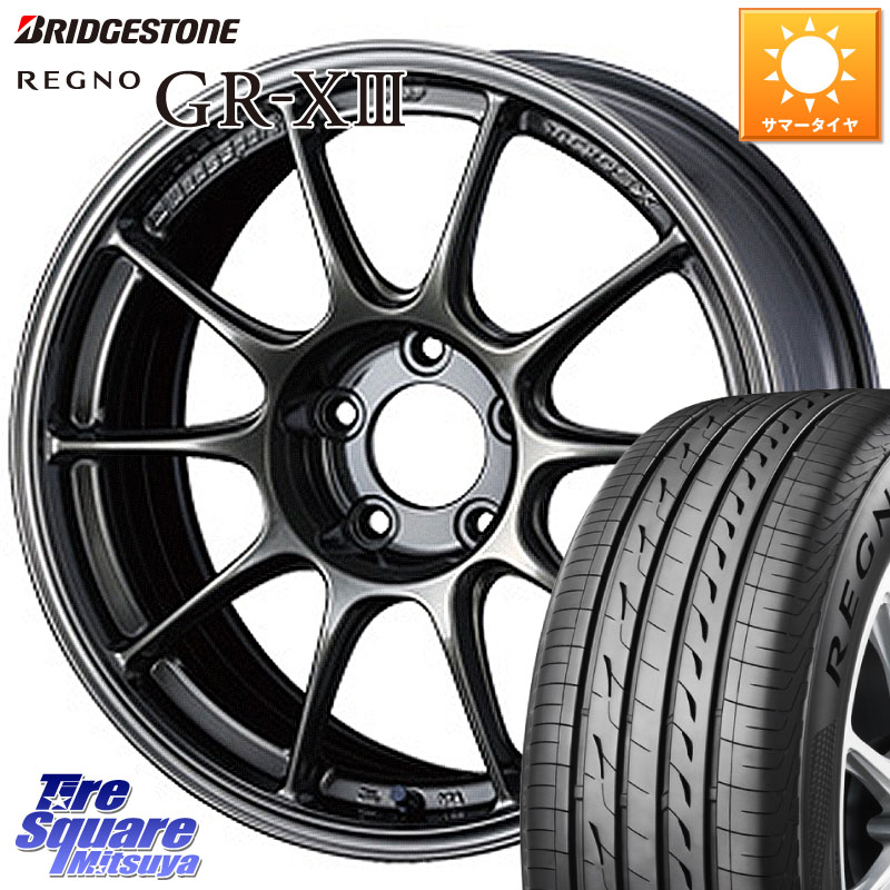 ブリヂストン REGNO GR-X3 GRX3 GR-XIII レグノ サマータイヤ 225/50R18WEDS 【欠品次回09月下旬】 WedsSport TC-105X TC105X ウェッズ スポーツ ホイール 18インチ 18X8.0J 45 5穴 114.3 カローラクロス MAZDA6 10系アルファード エクストレイル X-TRAIL 日産 エステ｜タイヤスクエアミツヤ