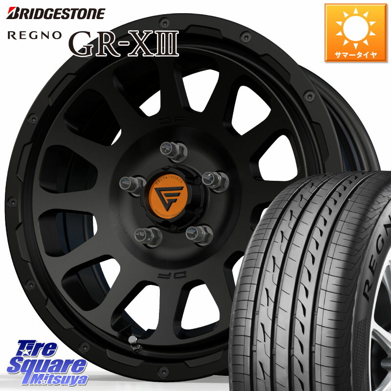ブリヂストン REGNO GR-X3 GRX3 GR-XIII レグノ サマータイヤ 205/65R16DELTA FORCE デルタフォース オーバル BK 16インチ ホイール 16X7.0J 35 5穴 114.3 ティアナ 日産|タイヤスクエアミツヤ