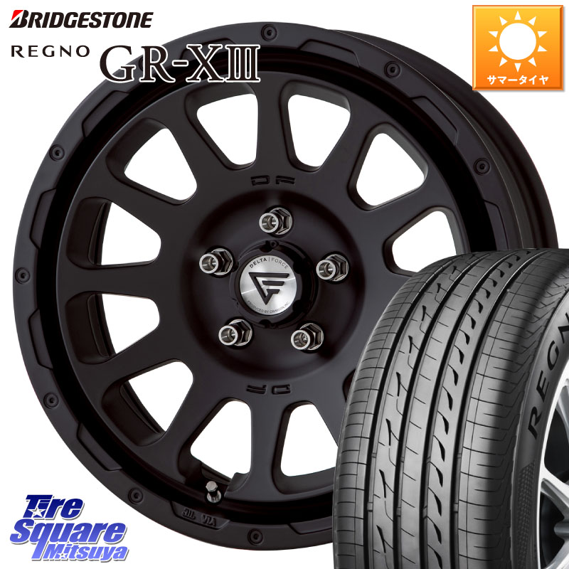 ブリヂストン REGNO GR-X3 在庫● 2025~2026年製 GRX3 GR-XIII レグノ サマータイヤ 215/55R17DELTA FORCE デルタフォース オーバル BK 17インチ 7J ホイール 17X7.0J 32 5穴 114.3｜タイヤスクエアミツヤ