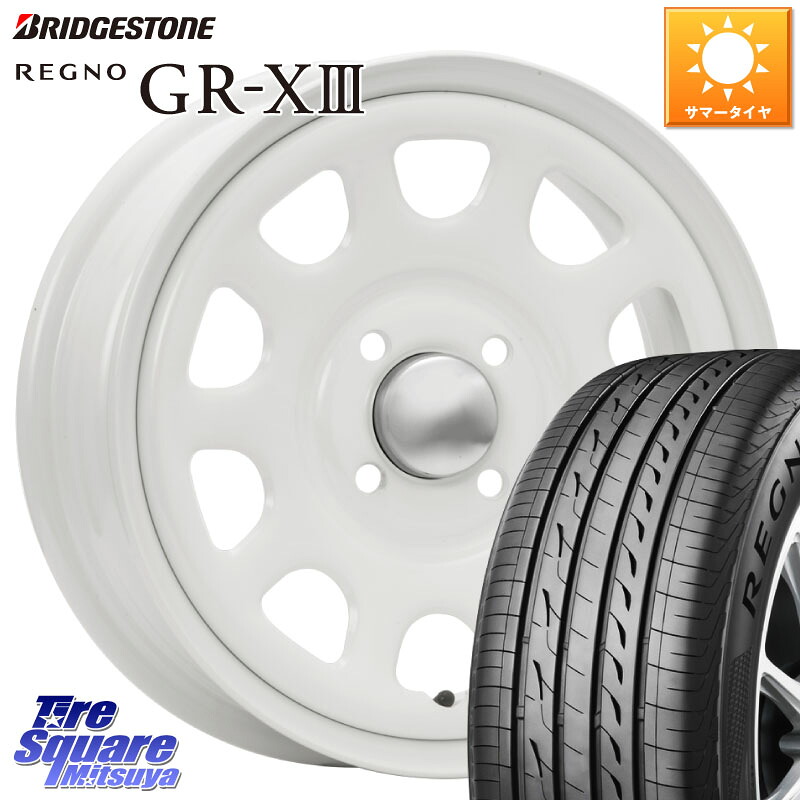 MLJ デイトナ SS DAYTONA SS WH 4H 14インチ 14 X 5.0J +42 4穴 100 ブリヂストン REGNO GR-X3 GRX3 GR-XIII レグノ サマータイヤ 175/65R14