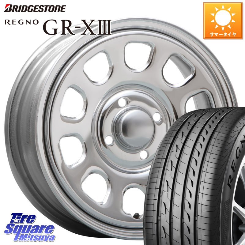 MLJ デイトナ SS DAYTONA SS CR 4H 14インチ 14 X 5.0J +42 4穴 100 ブリヂストン REGNO GR-X3 GRX3 GR-XIII レグノ サマータイヤ 165/55R14 ハイゼット アゲトラCustom車用※軽自動車専用ホイール※