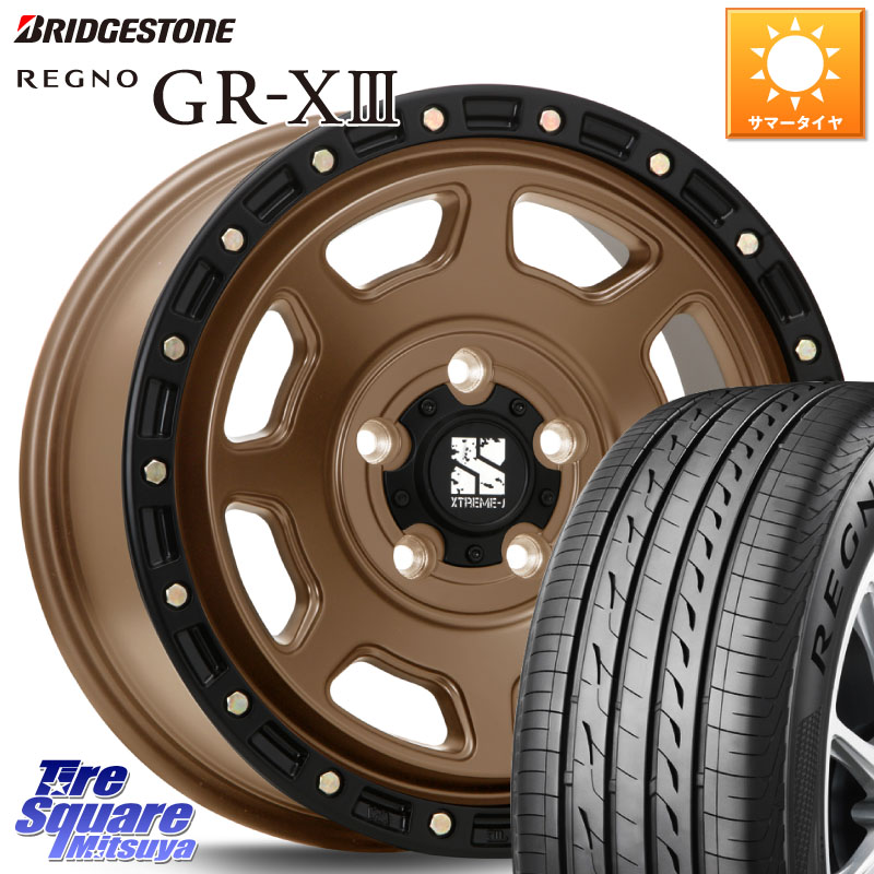 ブリヂストン REGNO GR-X3 GRX3 GR-XIII レグノ サマータイヤ 205/60R16MLJ XJ07 XTREME-J 5H MB エクストリームJ 16インチ 16X7.0J 35 5穴 114.3 SAI インサイト|タイヤスクエアミツヤ