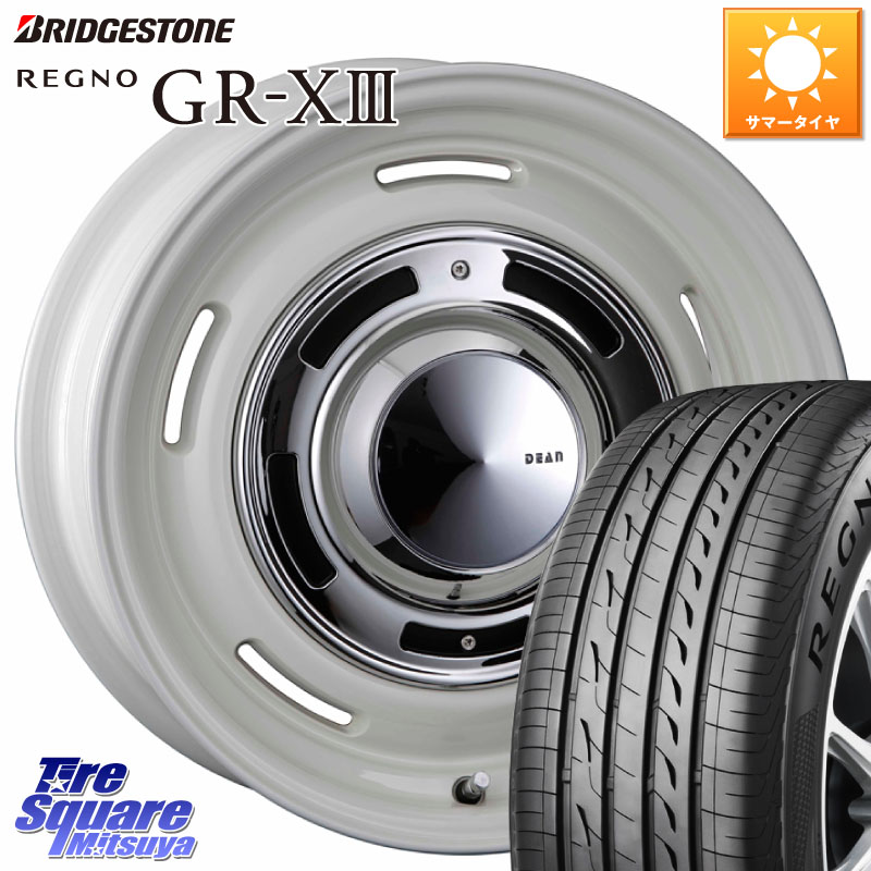 ブリヂストン REGNO GR-X3 GRX3 GR-XIII レグノ サマータイヤ 175/70R14CRIMSON ディーン クロスカントリー ホワイト 14インチ 14X4.5J 43 4穴 100 Mx27/37/47Sソリオ・MB37SデリカD2 デリカD:2 D2|タイヤスクエアミツヤ