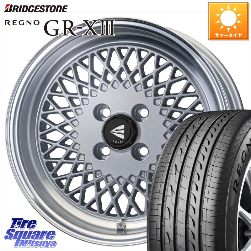 ENKEI エンケイ NEO CLASSIC ENKEI92 SILVER 16インチ 16 X 6.5J +38 4穴 100 ブリヂストン REGNO GR-X3 在庫● 2025~2026年製 GRX3 GR-XIII レグノ サマータイヤ 185/55R16 ロードスター スペイド