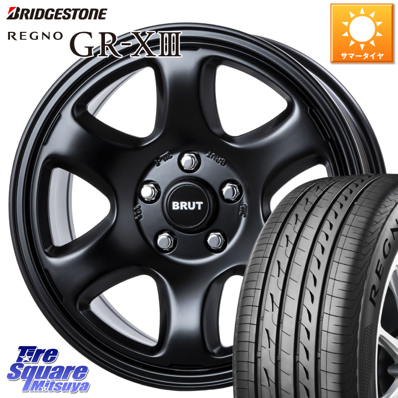ブリヂストン REGNO GR-X3 GRX3 GR-XIII レグノ サマータイヤ 205/45R17BRUT ブルート BR-44 BR44 BK ホイール 17インチ 17X7.5J 38 5穴 114.3｜タイヤスクエアミツヤ 123,790円