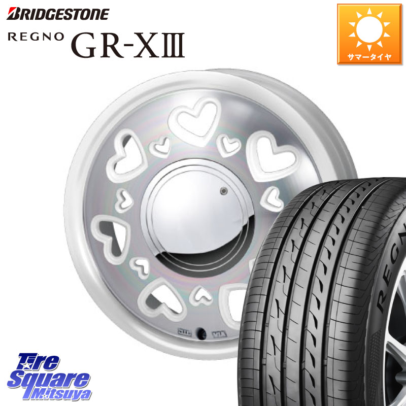 MONZA K Quty キューティー ホイール 15インチ 15 X 4.5J +43 4穴 100 ブリヂストン REGNO GR-X3 在庫● 2025~2026年製 GRX3 GR-XIII レグノ サマータイヤ 165/55R15 N-BOX タント スペーシア サクラ