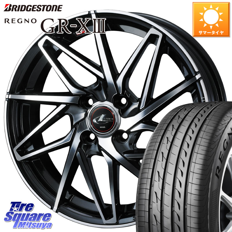 WEDS 40576 レオニス LEONIS IT PBMC 16インチ 16 X 6.0J +50 4穴 100 ブリヂストン REGNO GR-X3 GRX3 GR-XIII レグノ サマータイヤ 205/55R16