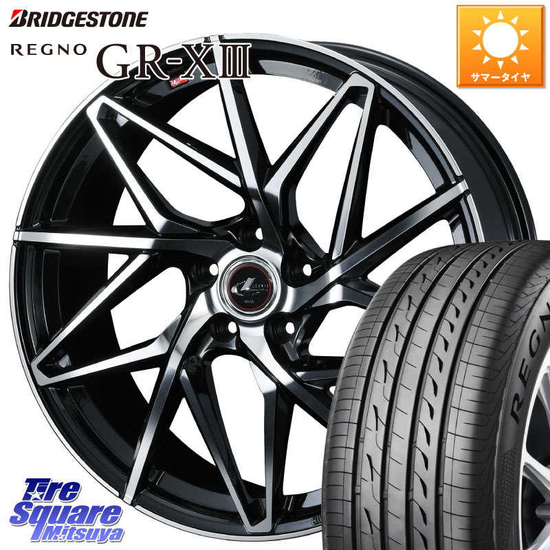 ブリヂストン REGNO GR-X3 GRX3 GR-XIII レグノ サマータイヤ 225/45R19WEDS 40619 レオニス LEONIS IT PBMC 19インチ 19X7.5J 53 5穴 114.3 RV系ヴェゼル BN/BL系レガシィ クロスロード エリシオン｜タイヤスクエアミツヤ