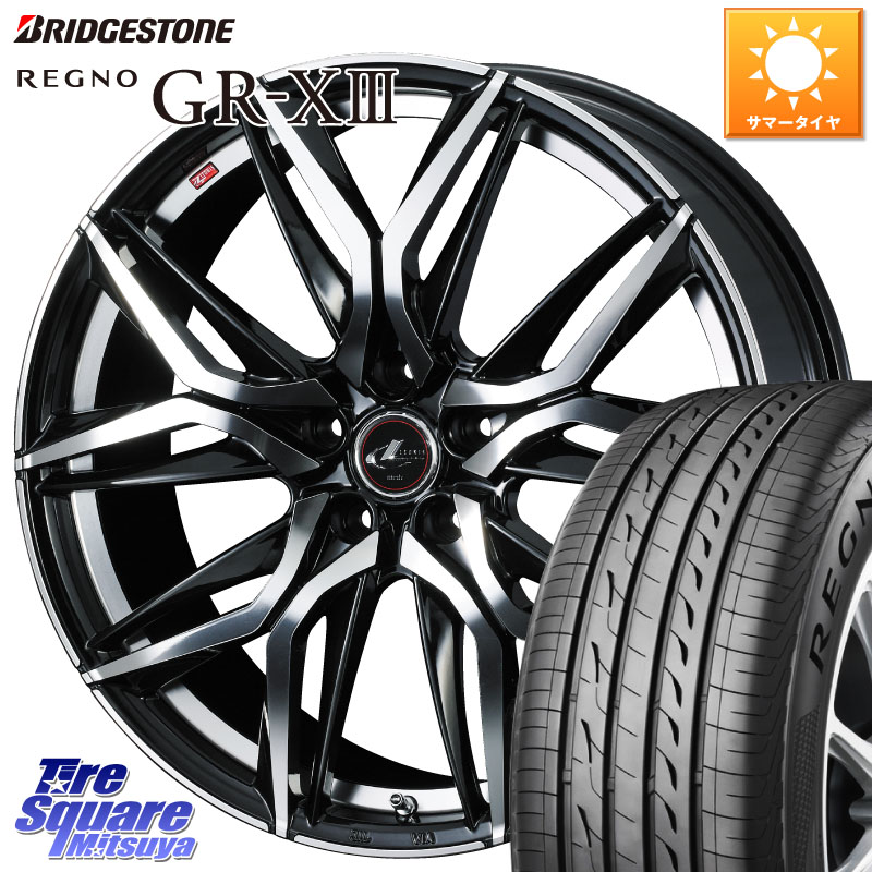 ブリヂストン REGNO GR-X3 GRX3 GR-XIII レグノ サマータイヤ 225/45R19WEDS 40834 レオニス LEONIS LM 19インチ 19X7.5J 53 5穴 114.3 RV系ヴェゼル BN/BL系レガシィ クロスロード エリシオン|タイヤスクエアミツヤ
