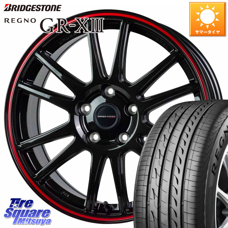 ブリヂストン REGNO GR-X3 在庫● 2025~2026年製 GRX3 GR-XIII レグノ サマータイヤ 225/45R18HotStuff クロススピード CR6 CR-6 軽量ホイール 18インチ 18X8.0J 45 5穴 114.3 90系ノア/ヴォクシー RP6~8ステップワゴン プリウスアルファ ノア NOAH RX-8 MAZDA ジェ|タイヤスクエアミツヤ